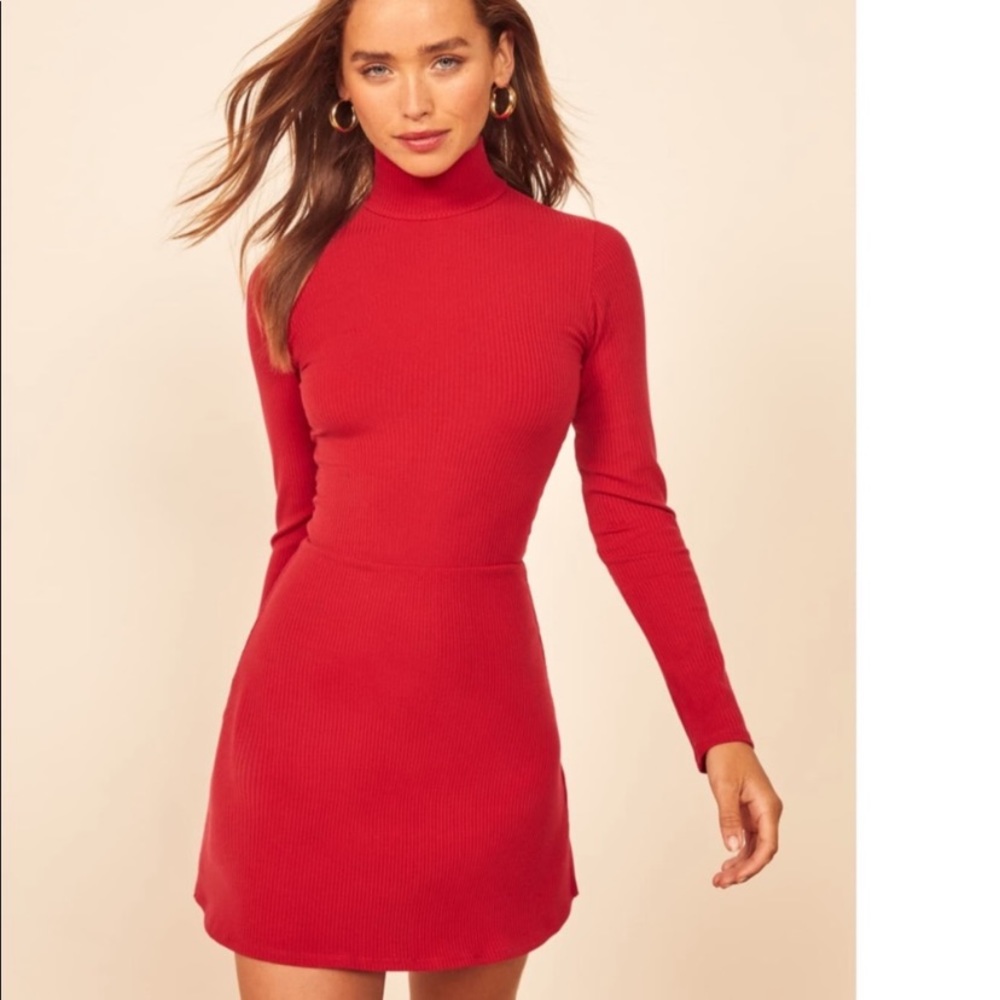 NWT reformation Maya Turtleneck Body-Con Dress